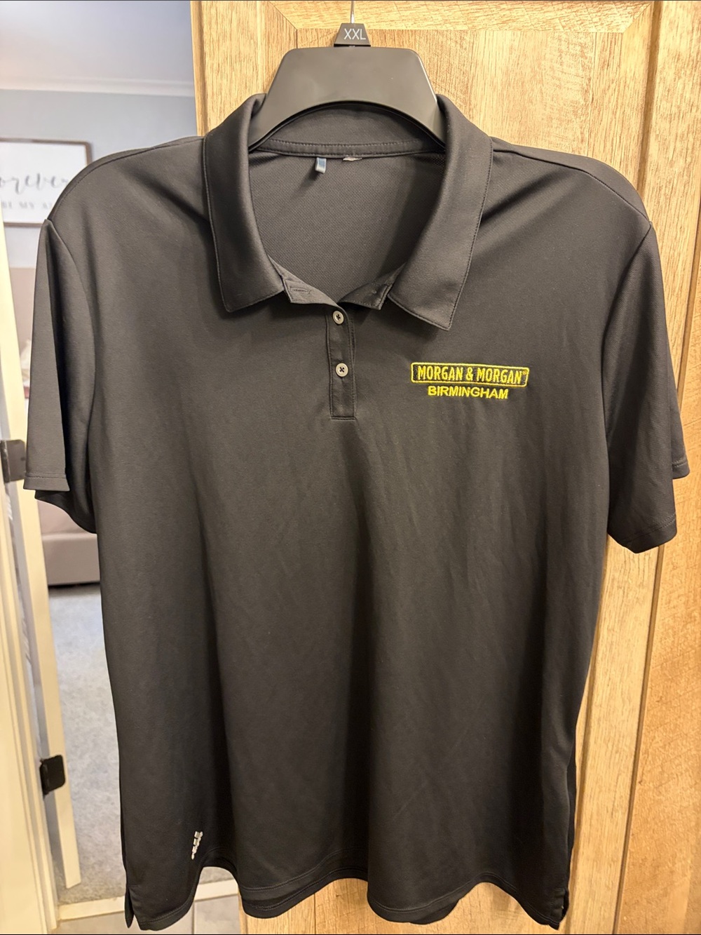 adidas L XL Women's Black dry fit golf Polo Morgan & Morgan BHam